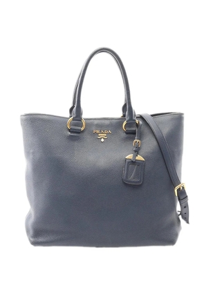 Prada Pre-Owned 2010-2026 Vitello Daino Open Convertible Tote satchel - Grey
