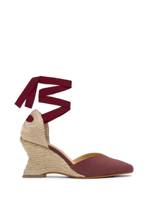 Castañer Jud wedge espadrilles - Red