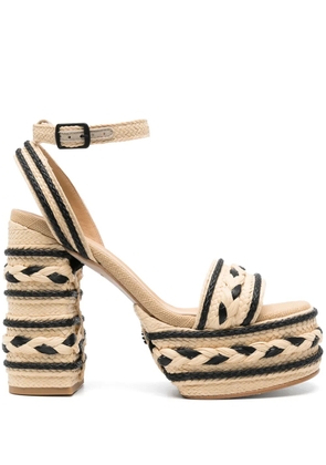 Castañer Flas 130mm platform sandals - Neutrals