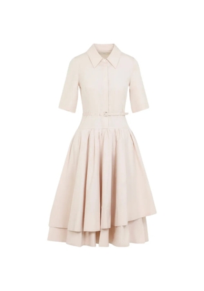 Co belted layered-skirt mini dress - Pink