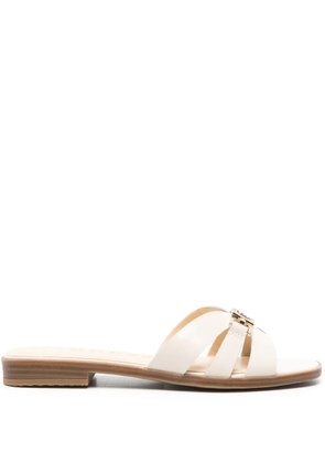 GUESS USA leather slides - Neutrals