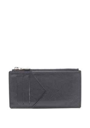 Louis Vuitton Pre-Owned 2019 Ardoise Taiga-leather coin card holder - Black