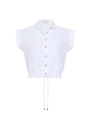 Cara Cara Octavia drawstring-waist shirt - White