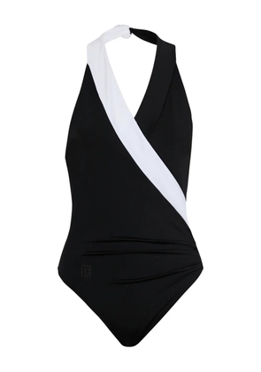 Balmain two-tone swimsuit - Black