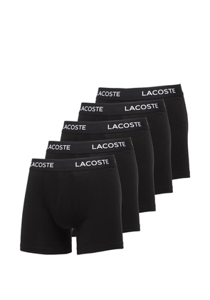 Lacoste logo-waistband boxers (set of five) - Black