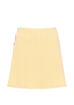 ERES Poolside cut-out mini skirt - Yellow