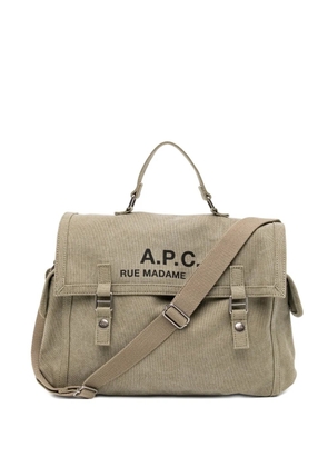 A.P.C. Recuperation tote bag - Green
