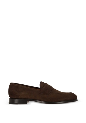 Ortigni suede penny loafers - Brown