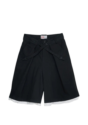 Oscar Ouyang Cross Arrow shorts - Black