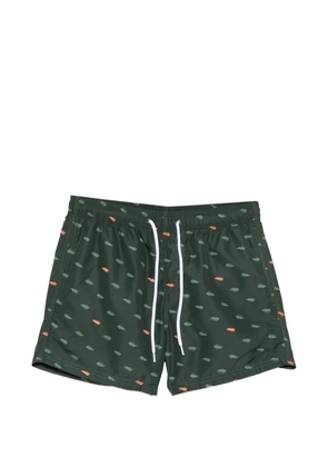 Sundek logo-print swim shorts - Green