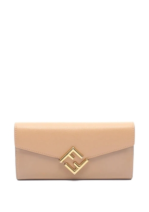 Fendi Pre-Owned 2000s FF Diamond bi-fold wallet - Brown