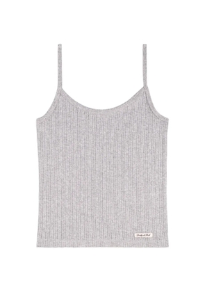 Sporty & Rich logo-patch tank top - Grey