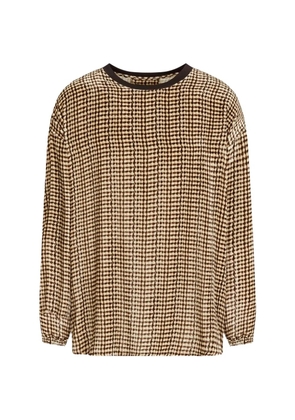 Giorgio Armani check-pattern long-sleeve shirt - Neutrals