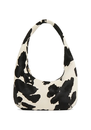 Mansur Gavriel mini Gnocchi cow-print shoulder bag - White