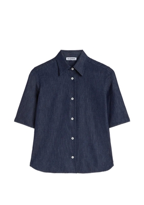 Jil Sander Chambray short-sleeve shirt - Blue