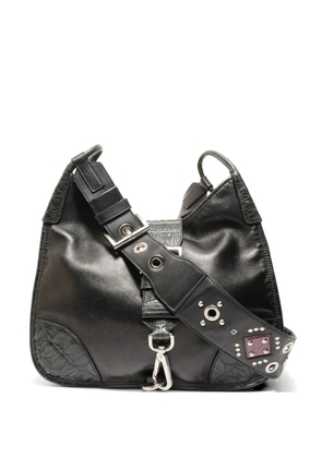 Prada Pre-Owned 1999-2010 studded leather shoulder bag - Black
