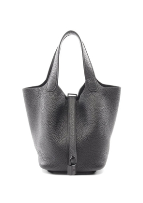 Hermès Pre-Owned 2021 PM Picotin Lock leather handbag - Black