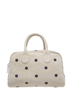 Marge Sherwood small Boat Shopper polka-dot leather tote bag - Neutrals