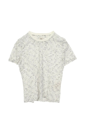 Hermès Pre-Owned Bolduc check T-shirt - White
