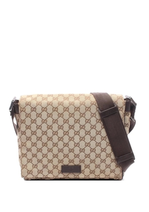 Gucci Pre-Owned 2000s logo-pattern shoulder bag - Neutrals