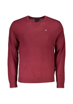 Napapijri Damavand logo-patch crew-neck sweater - Pink