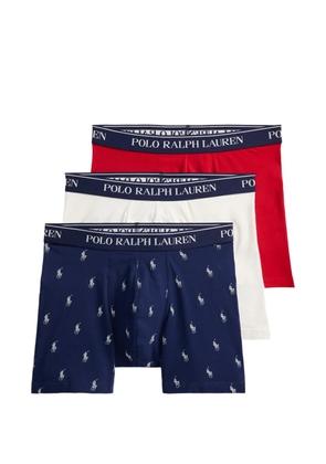 Polo Ralph Lauren logo-print boxers (set of three) - Blue