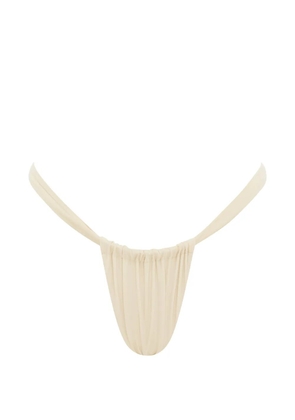 Myra Swim Rio ruched bikini bottoms - Neutrals