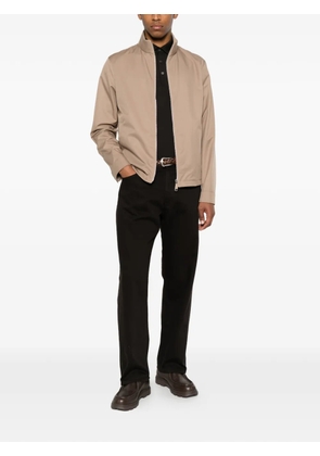 Zegna short-sleeve polo shirt - Brown