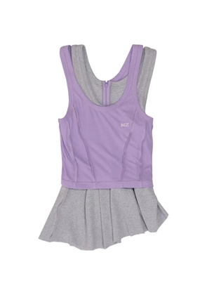 Natasha Zinko layered ruffled tank top - Grey
