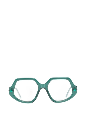 Kuboraum geometric-frame sunglasses - Green