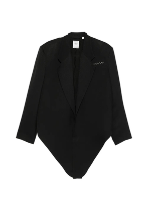 CALVIN KLEIN COLLECTION tie-waist ribbed jacket - Black
