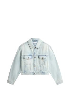 Tommy Hilfiger logo-embroidered denim jacket - Blue