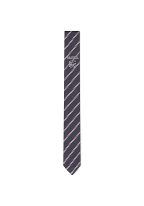 Thom Browne jacquard-stripe Browne 65 tie - Blue