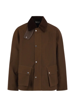JW Anderson raglan-sleeve corduroy-collar jacket - Brown
