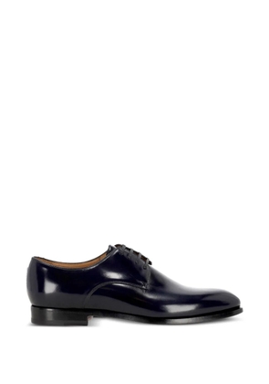 Ortigni polished-finish derby shoes - Blue