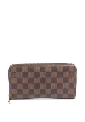 Louis Vuitton Pre-Owned 2008 Damier Ebene Zippy wallet - Brown