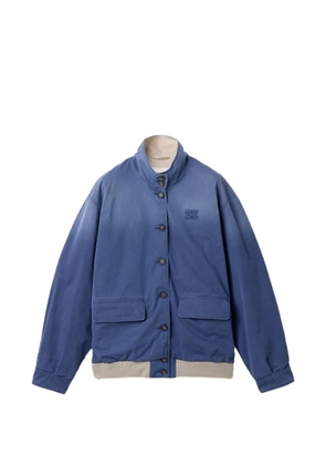 Miu Miu washed twill blouson jacket - Blue