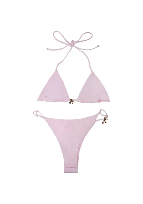 MC2 Saint Barth charm-embellished triangle bikini - Pink
