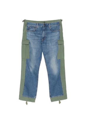 Junya Watanabe MAN patchwork cargo pants - Blue