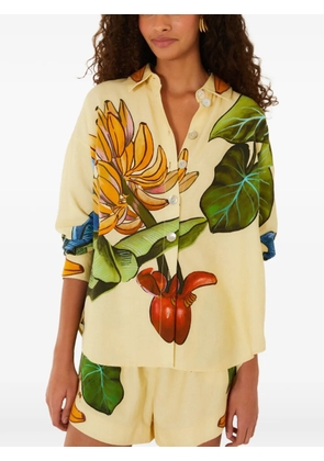 FARM Rio Banana Grapes button-up shirt - Yellow