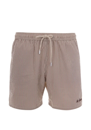 MC2 Saint Barth Patmos striped swim shorts - Brown