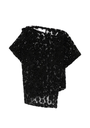 Junya Watanabe sequin-embellished top - Black