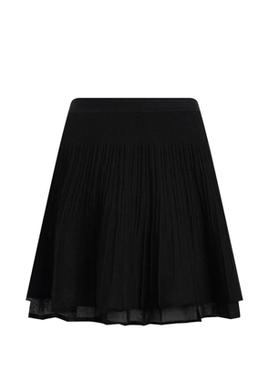12 STOREEZ Lattice pleated mini skirt - Black