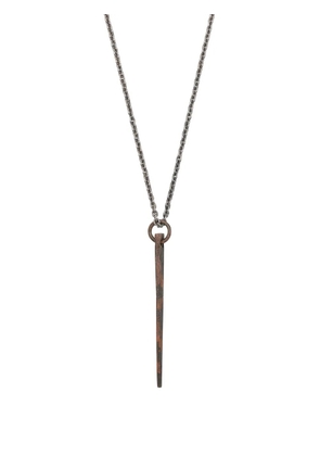 Parts of Four Spike pendant necklace - Silver