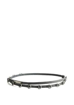 Paloma Wool Nora d-ring leather belt - Grey