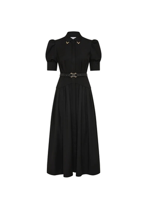 Rebecca Vallance Zendaya belted midi dress - Black