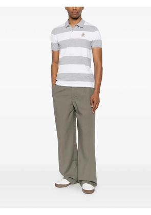 Johnny Lambs striped-pattern polo shirt - Grey