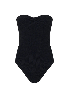 Hunza G Brooke seersucker swimsuit - Black
