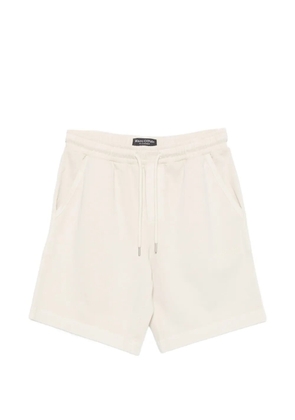 Marc O'Polo drawstring-waist logo-print shorts - Neutrals