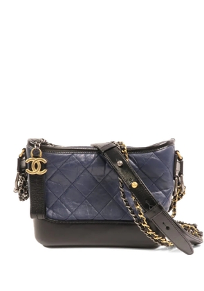 CHANEL Pre-Owned small Gabrielle quilted shoulder bag - Blue